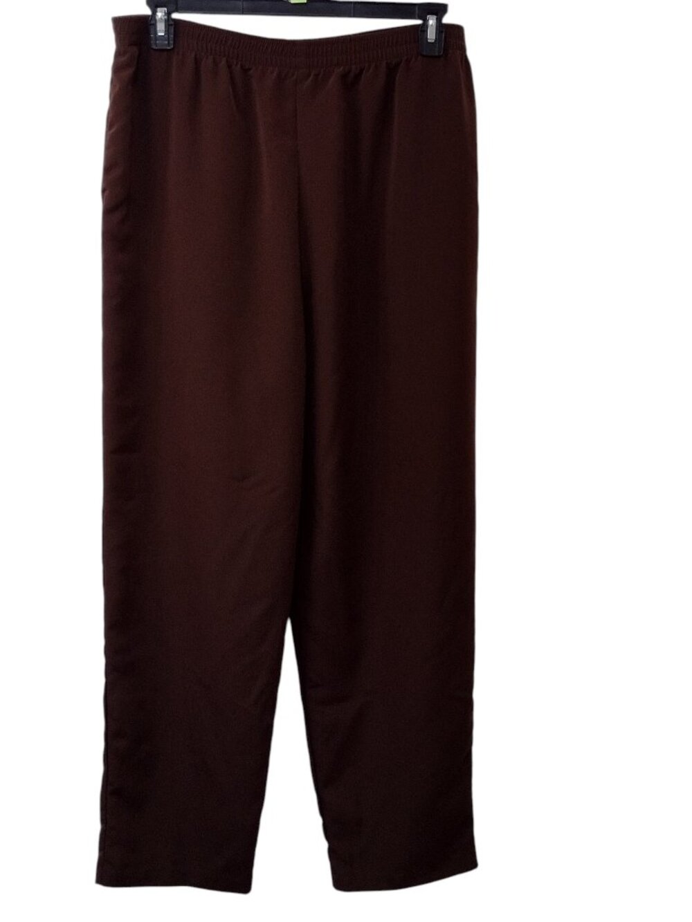 Susan Graver Dress Pants, Size L, Brown